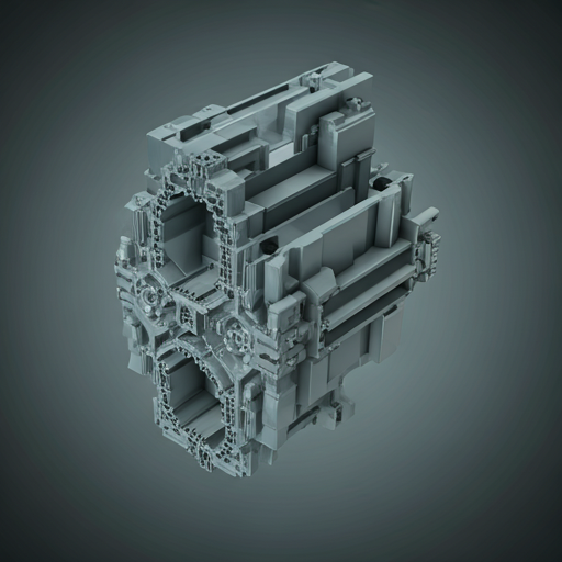 Precision industrial architectural cross-section